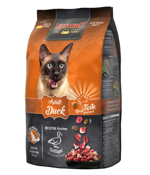 Leonardo Trockenfutter für Katzen Adult Duck,