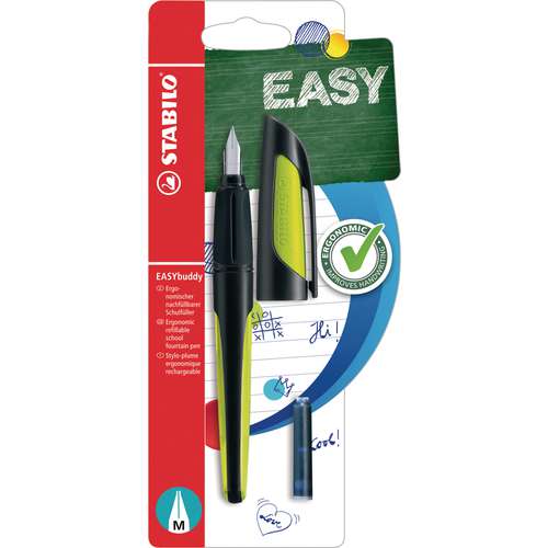 STABILO® EASYbuddy Ergonomischer Schulfüller inkl. Patrone