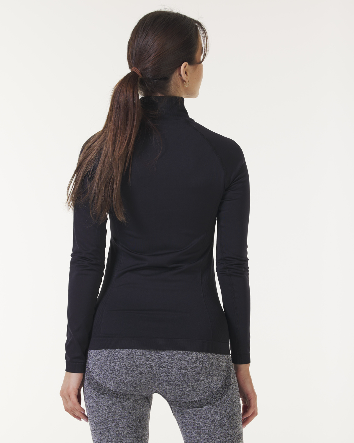 LEVITY Essential Seamless 1\4 Zip Black