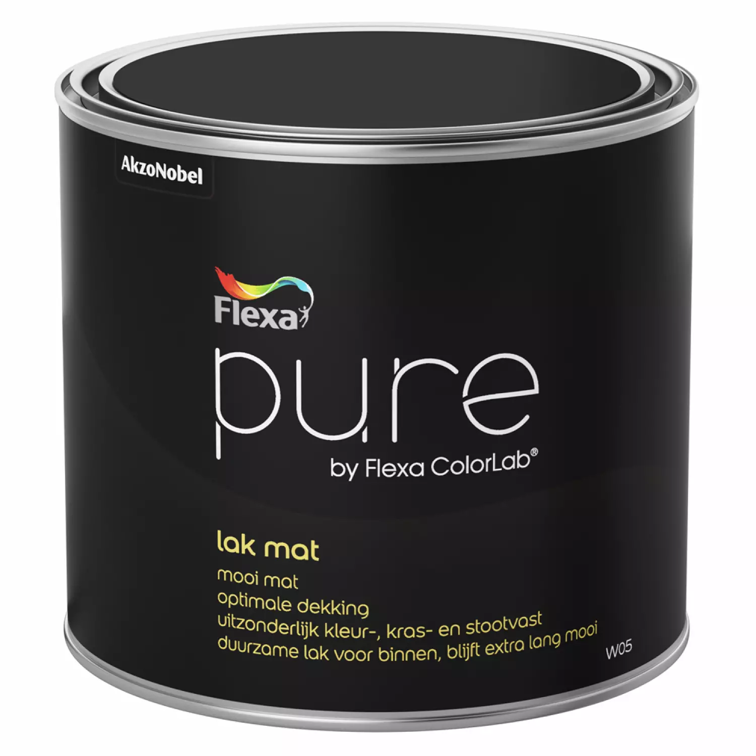 Flexa Pure Lak Mat - op kleur gemengd - 0,5L