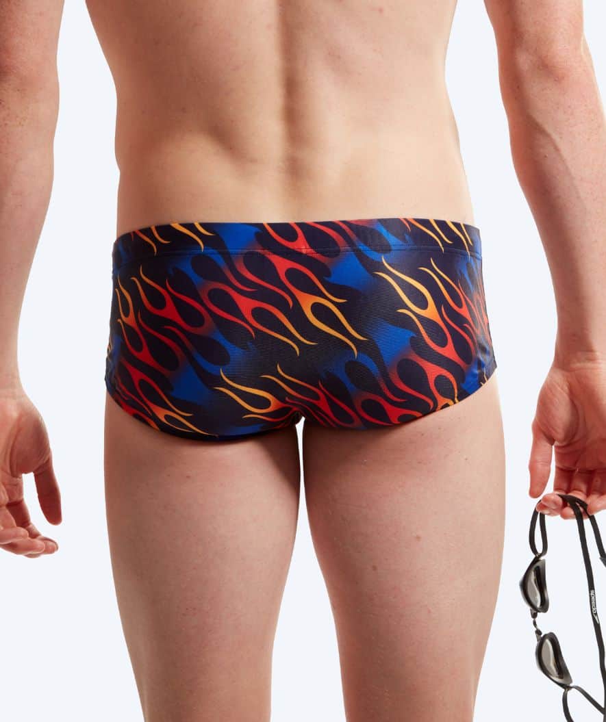 Speedo trunks til mænd - Club Training Allover - Mørkeblå/rød
