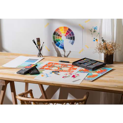 CARAN d'ACHE® NEOART™ 6901 wasserfeste Wachs- und Ölpastellkreiden-Sets