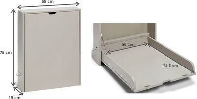 JLY Dream Veggstellebord, Warm Grey