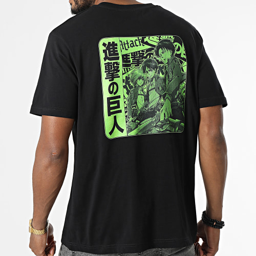 Tee Shirt Oversize Trio Noir Vert