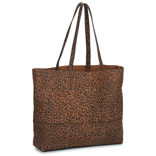 Pieces - PCALEX FOILED SUEDE SHOPPER FC - Marron