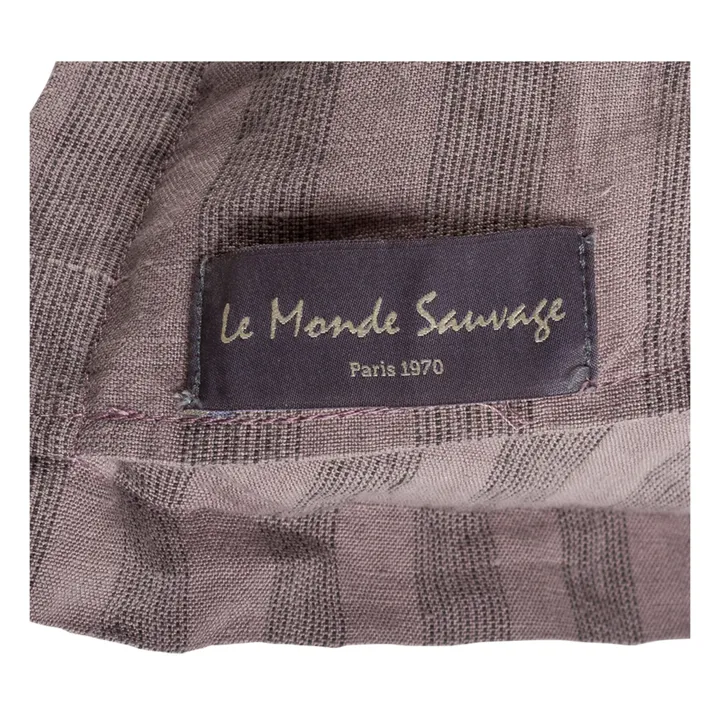 Le Monde Sauvage Taie d'oreiller Sandhills en lin | Violet