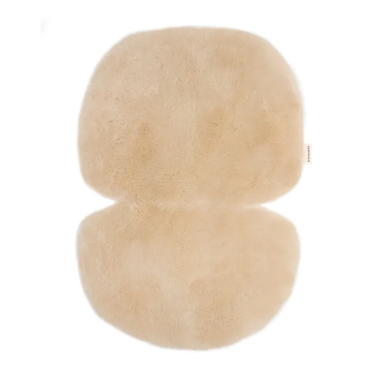 BINIBAMBA Peau de mouton pour poussette et couffin - 68x44 cm | Peanut