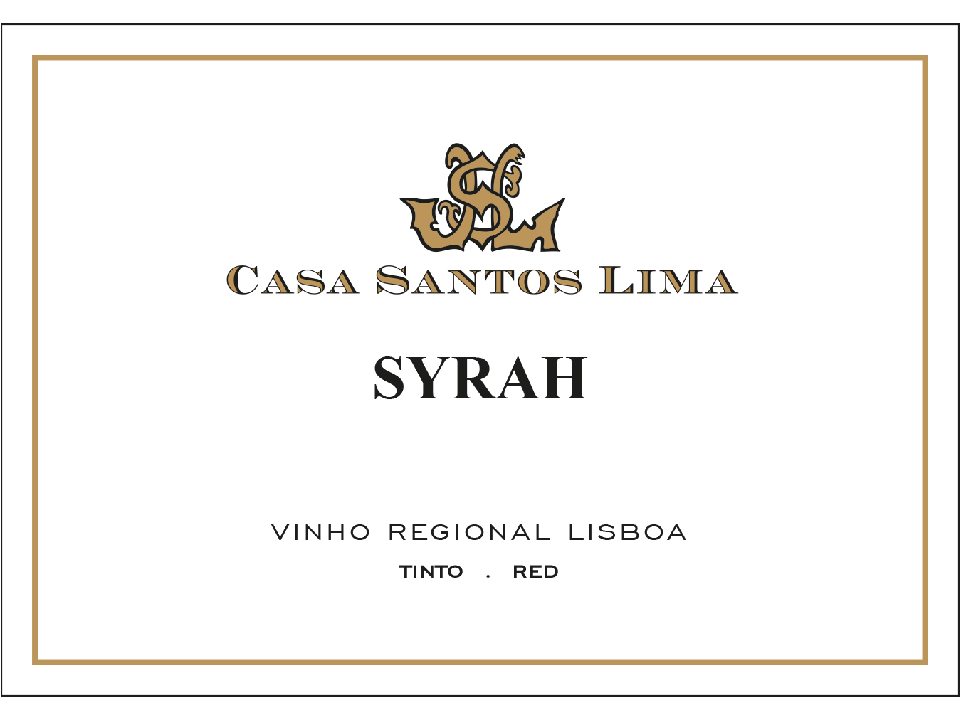VINHO TINTO CASA SANTOS LIMA SYRAH ESTREMADURA 0.75L