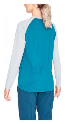 Maillot Manches Longues Femme Poc Essential MTB Bleu Antimony Gris Oxolane