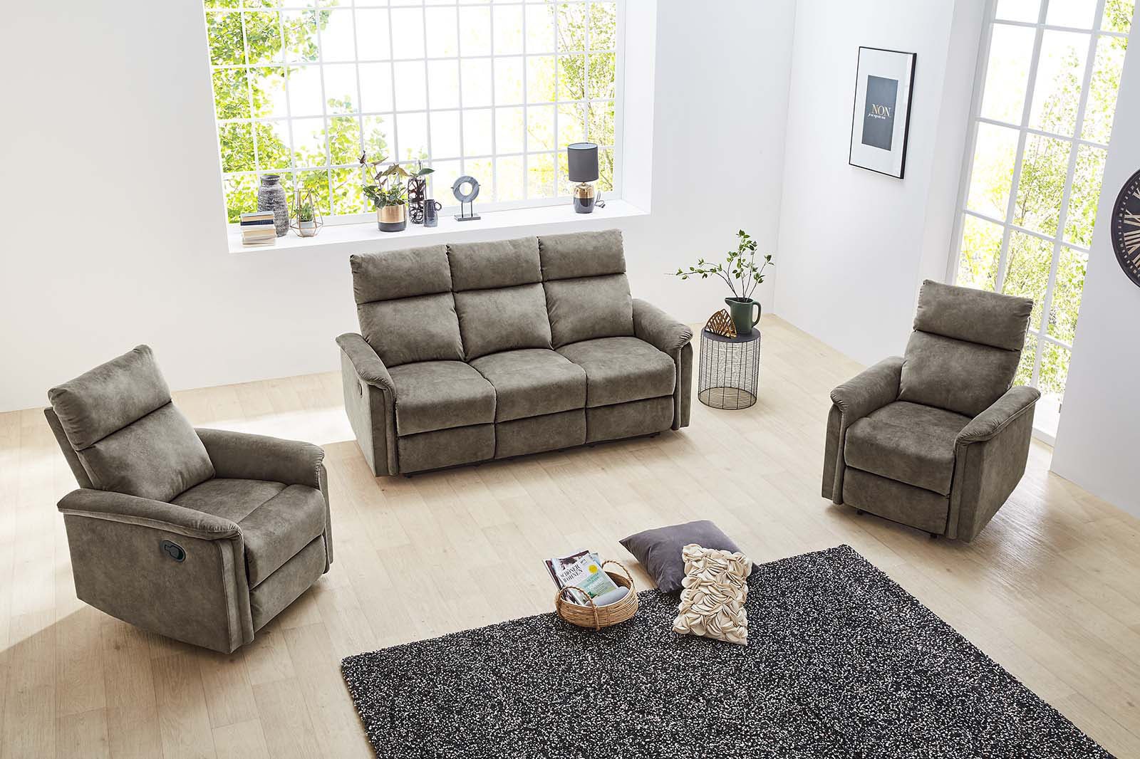 Jockenhöfer Gruppe Sessel »Amrum« Liegefunktion durch halbautomatische Reclinerfunktion, TFK-Polsterung