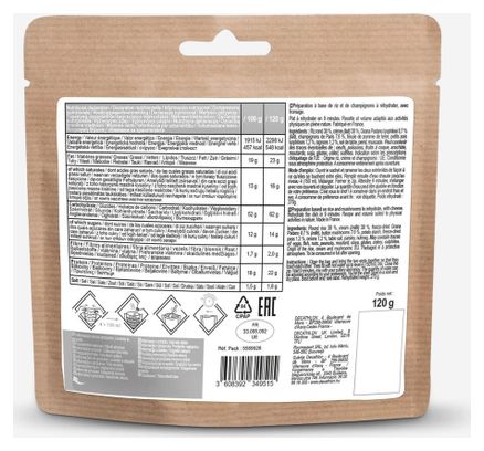 Repas Lyophilisé Decathlon Nutrition Risotto aux Champignons - 120g