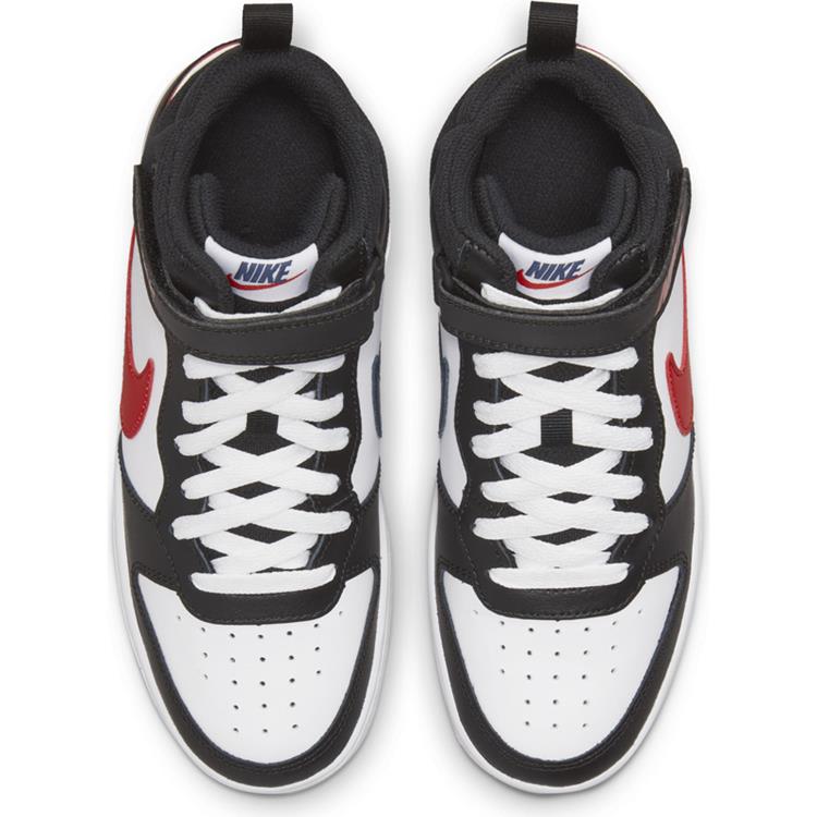 COURT BOROUGH MID 2 BG WHITE-UNIVERSITY-RED-WHITE-BLA