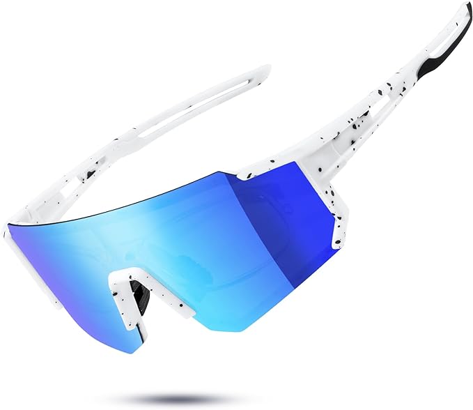 Polarized Sports Sunglasses for Men and Women,Fishing Cycling Mountain Bike Baseball Sunglasses with UV Protection