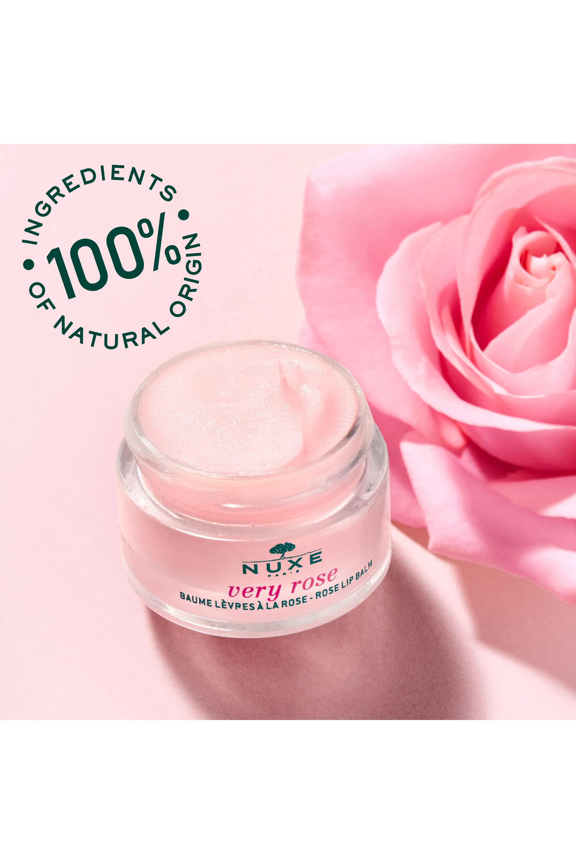 Nuxe Baume lèvres à la rose Very Rose-15 g