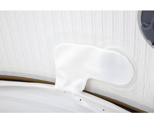 Bestway® LAY-Z-SPA® Helsinki AirJet™ opblaasbare hottub met 180 luchtjets, multifunctionele pomp, geïntegreerde verwarmingsfunctie en afsluitbare thermische afdekking, bruin