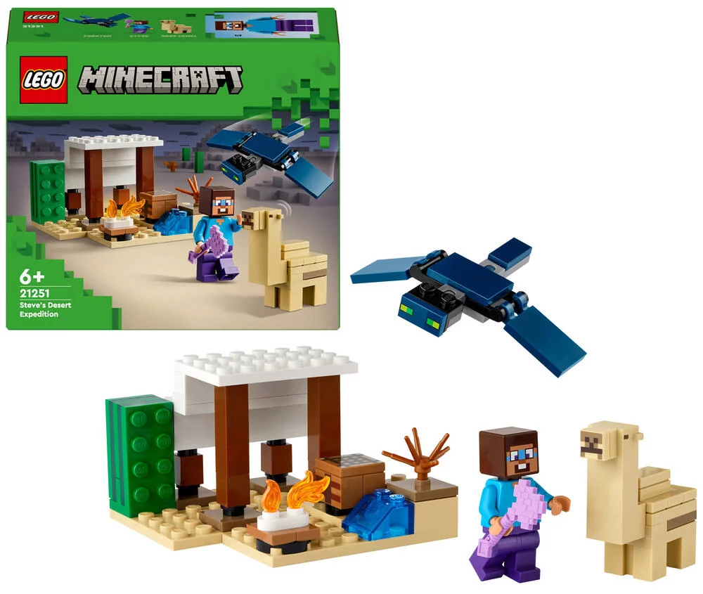 LEGO®MINECRAFT™ 21251 - L’EXPEDITION DE STEVE DANS LE DESERT