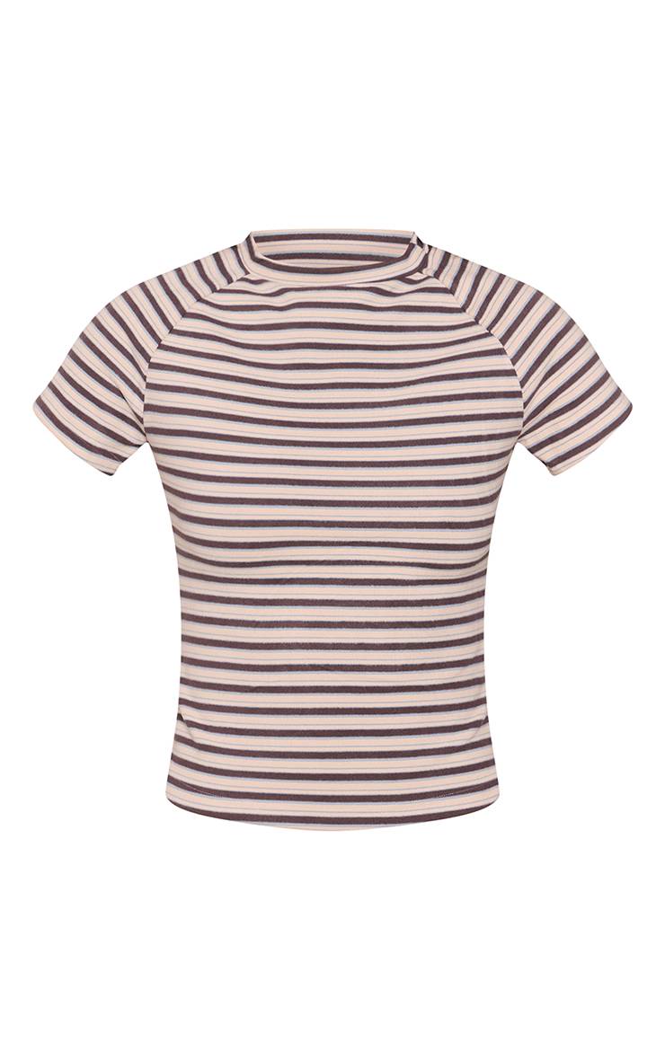 Multicolore T-shirt Bébé Ajusté Rayé Doux Au Toucher Tall