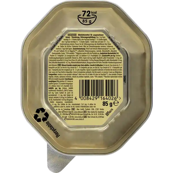 Selection in Sauce mit Kalb & Truthahn in Sauce