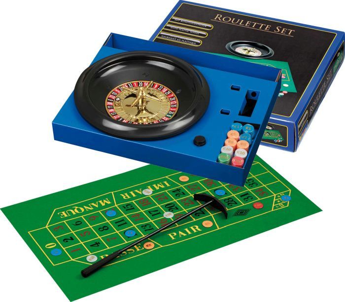 Roulette-Set mit Kunststoffteller