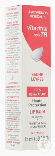 Vita Citral Soin TR Baume Lèvres Gercées-Desséchées Tube 15ml (40306)