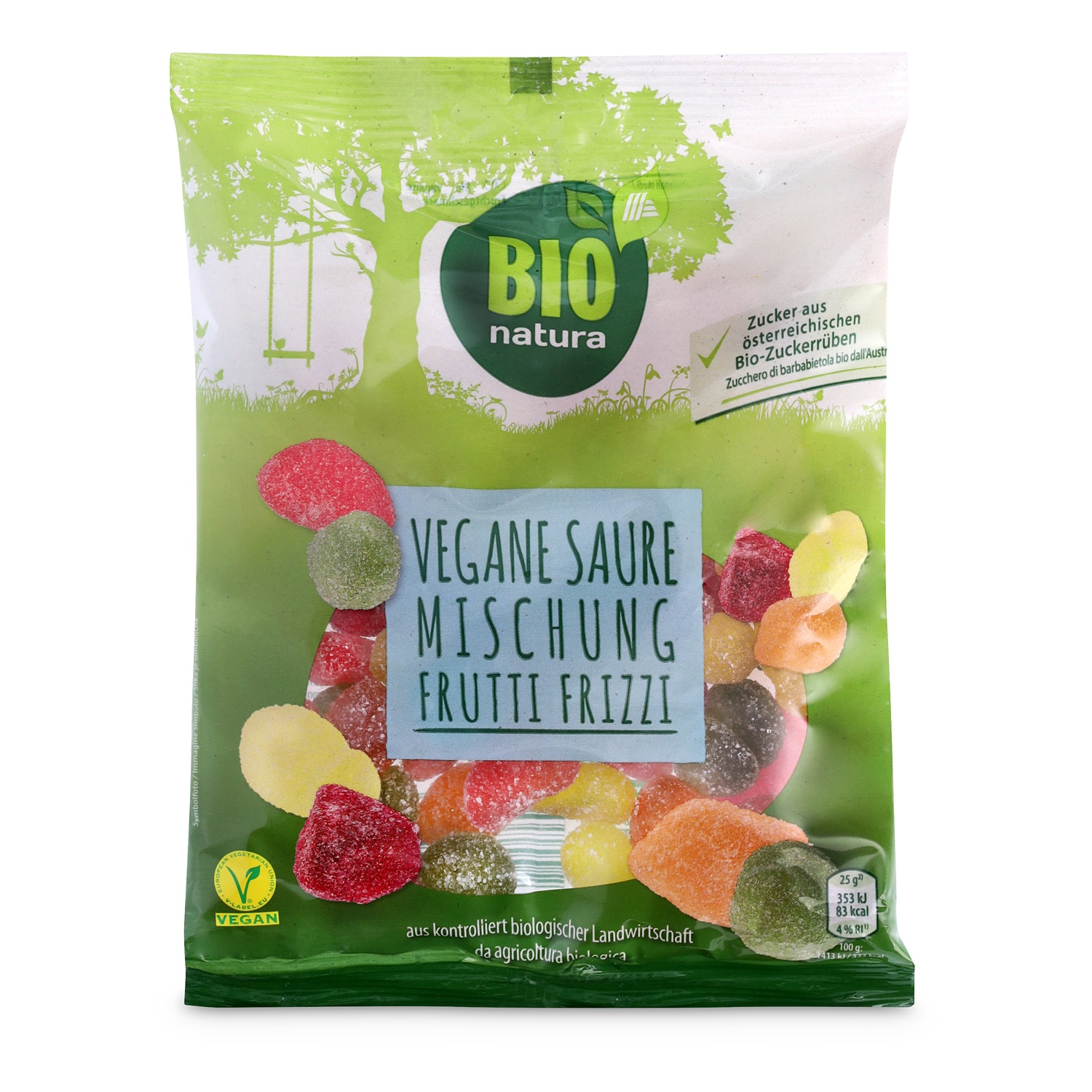 BIO NATURA BIO-Fruchtgummi, Saure Mischung 200 g