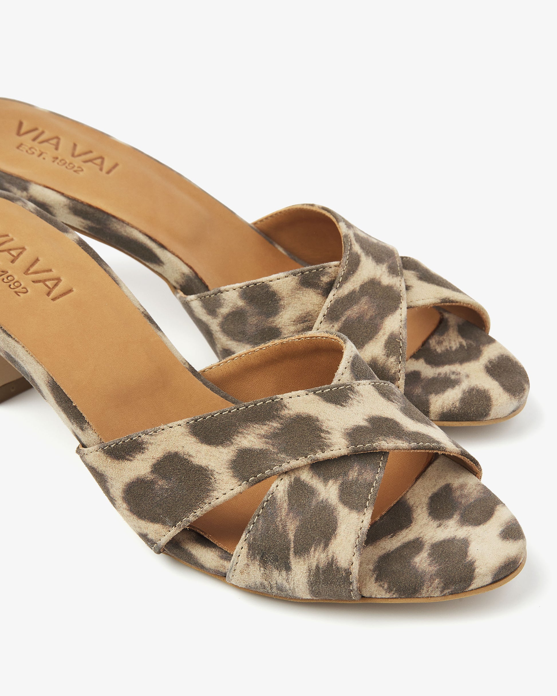 VIA VAI luipaardprint sandalen Lily Celia