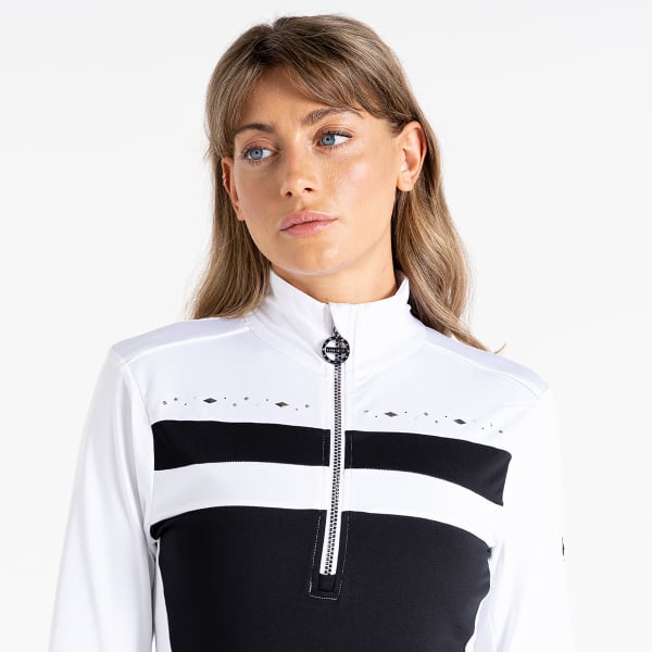 Sweat polaire DARE 2B CRYSTALLIZE CORE STRETCH WHITE/BLACK