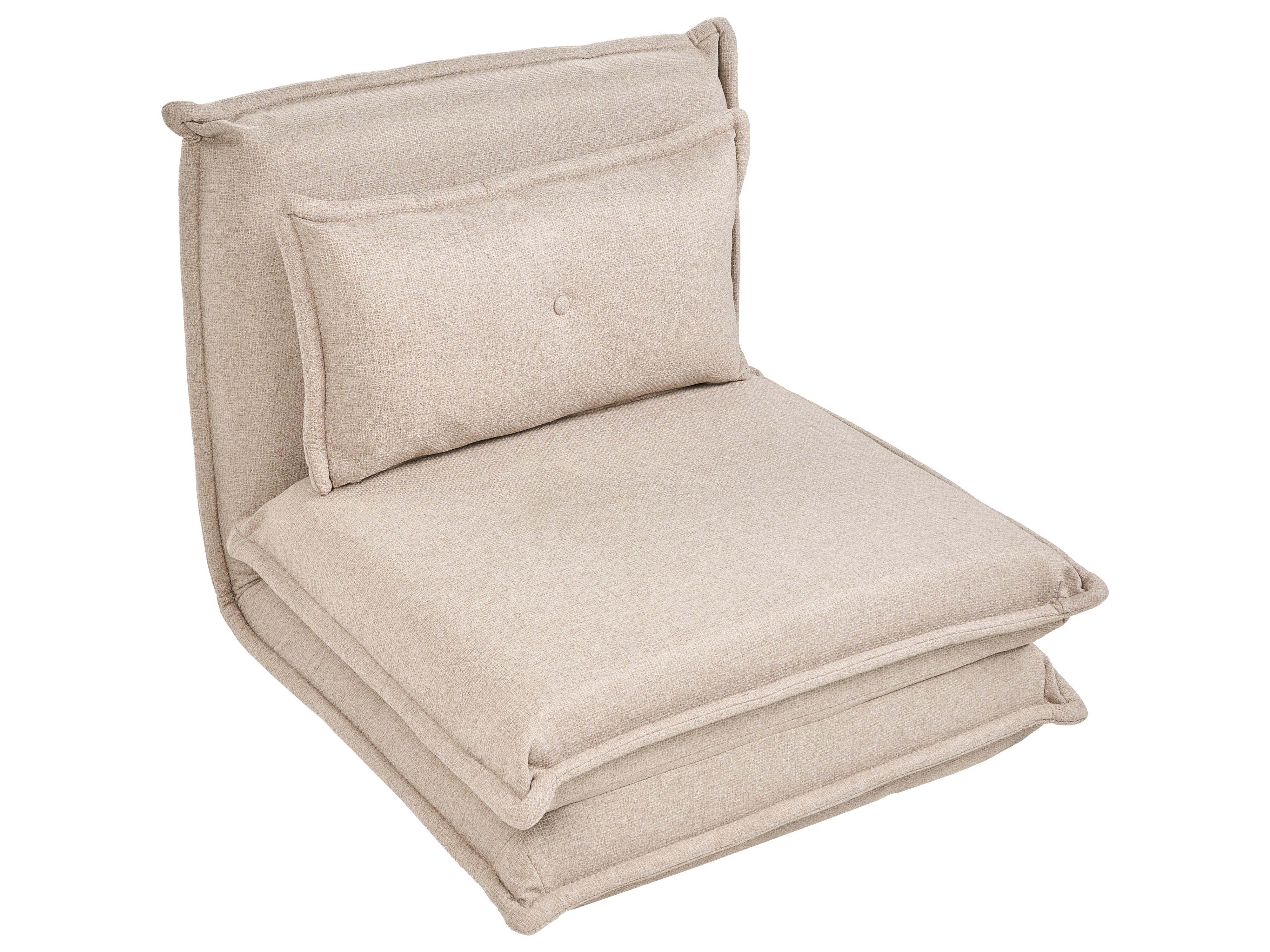 Eenpersoons slaapbank DELLEN Stof Beige