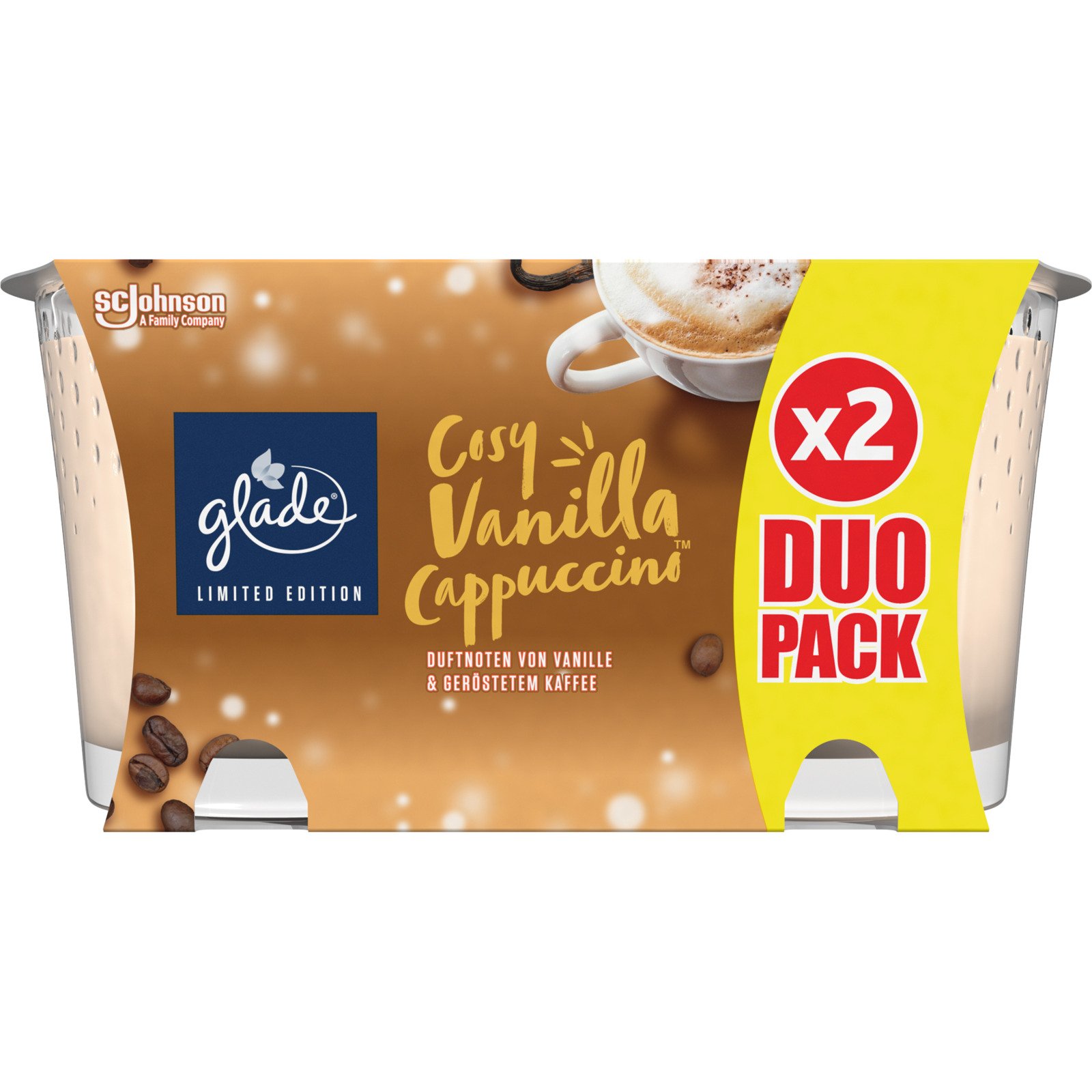 Glade Kerze Vanilla Cappuccino 2 x 129 g