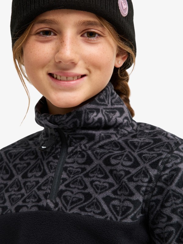 Whitecamp Half Zip Polaire technique Noir Fille 8-16 ans