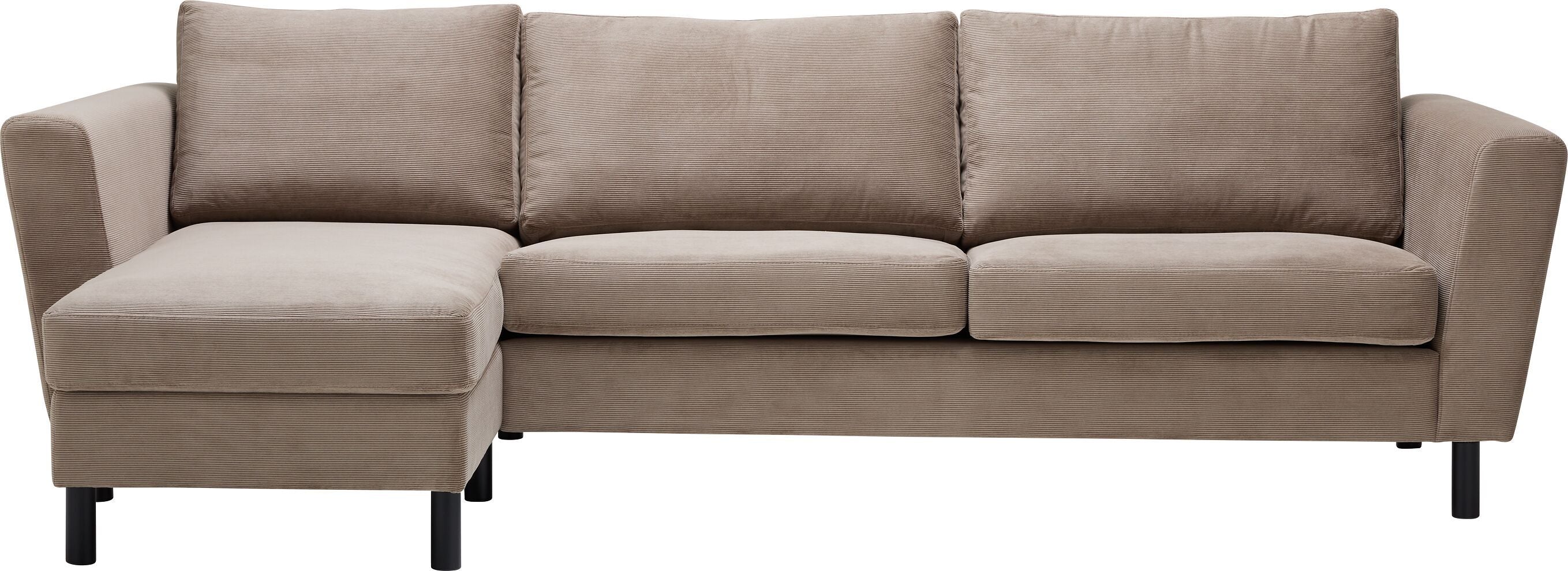 DIENER Ecksofa - Taupe / B: 235.0 cm x T: 156.0 cm x H: 81.0 cm
