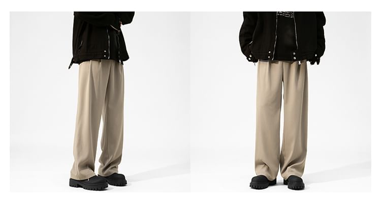 Bay Go Mall - Mid Rise Plain Loose Fit Broek