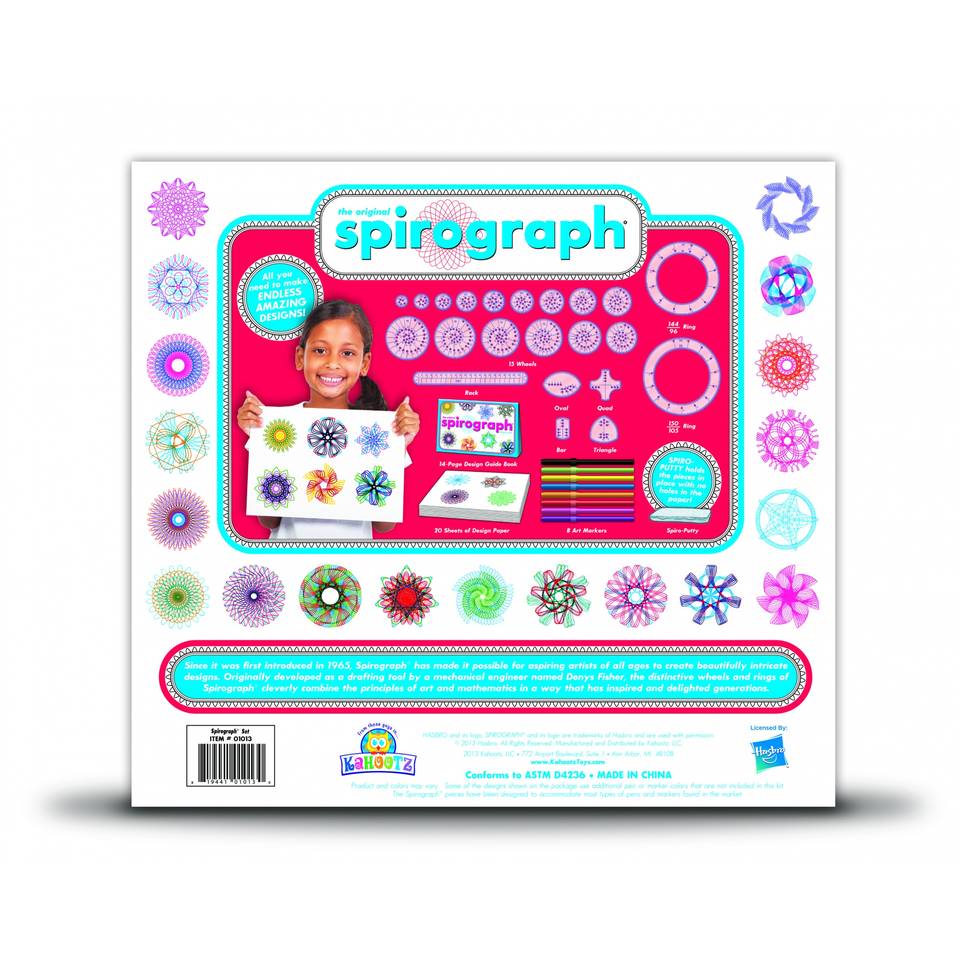 Spirograph kit met markers