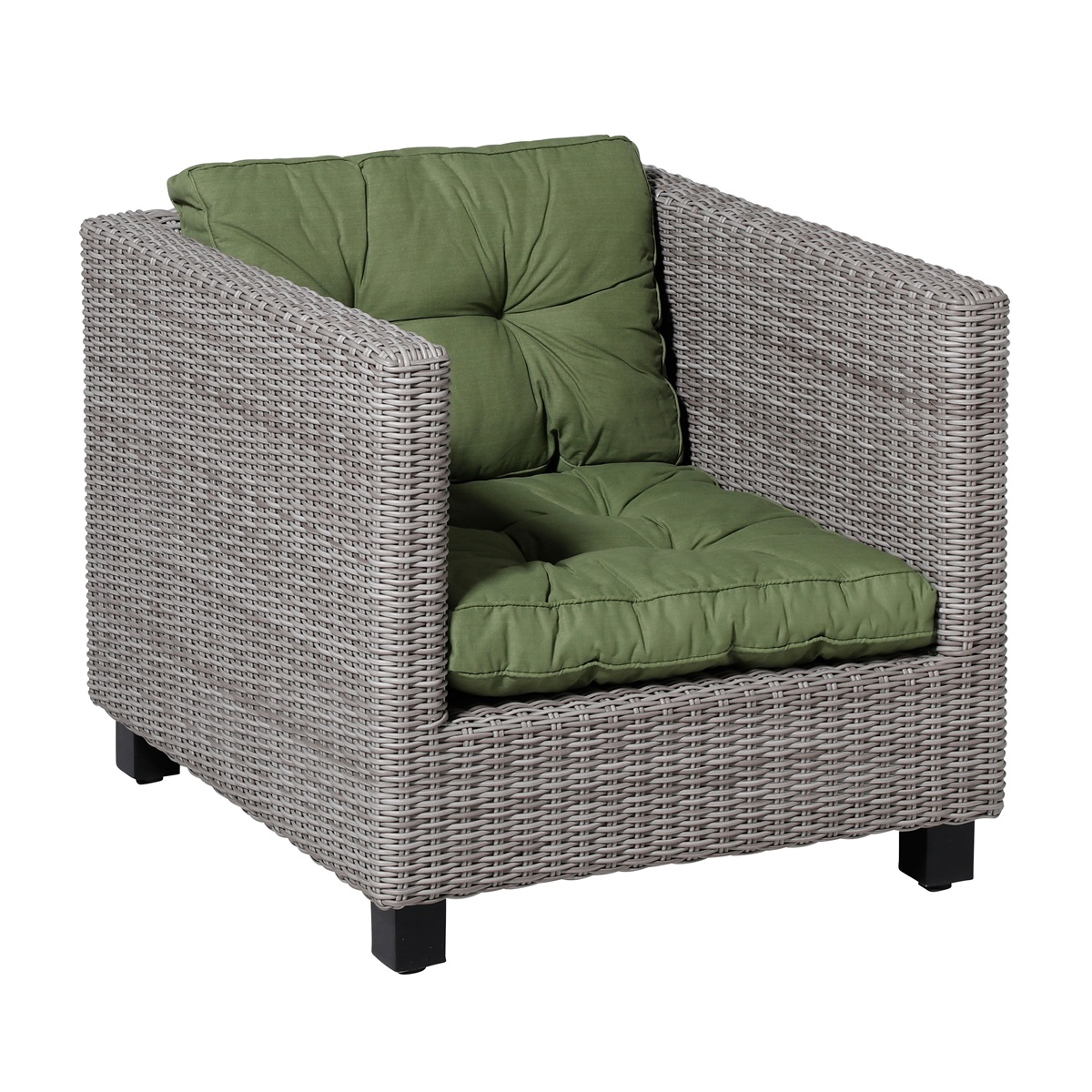 Madison Basic green Zitkussen - Set van 2