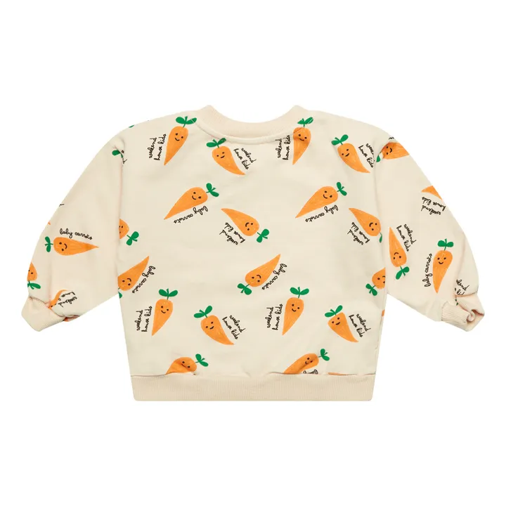 Weekend House Sweat Baby Carotte Coton Bio | Crème