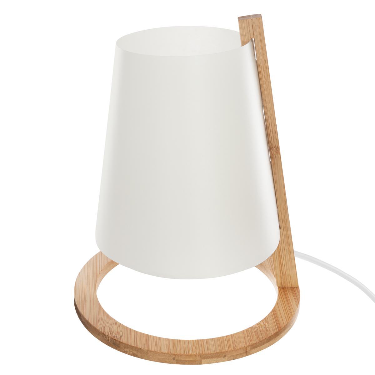 LAMPE BAMBOU ABAT JOUR PLASTIQUE H.26CM