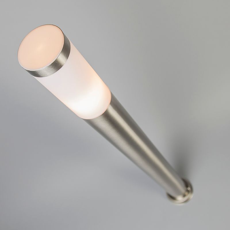 Moderne buitenlamp paal staal 110 cm IP44 - Rox