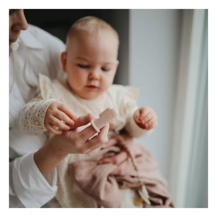 Mushie Brosses à dents bébé - Set de 2 | Blush