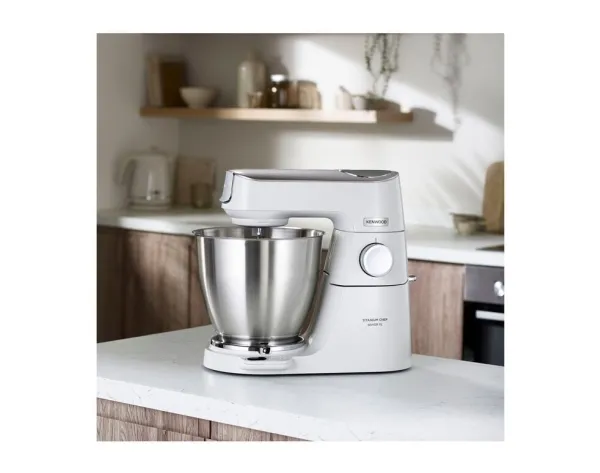 Kenwood Titanium Chef Baker XL KVL65.001WH - Køkkenmaskine - 1200 W - hvid/champagnecreme