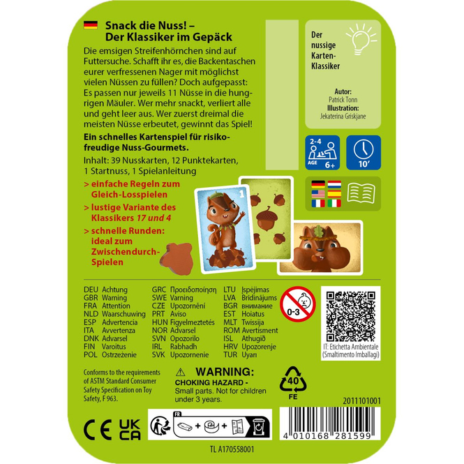 Snack die Nuss - Der Klassiker im Gepäck