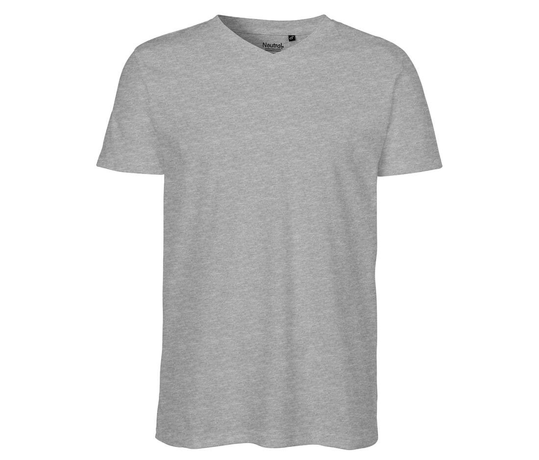 NEUTRAL O61005 - T-shirt Homme Col V en Coton Bio Léger