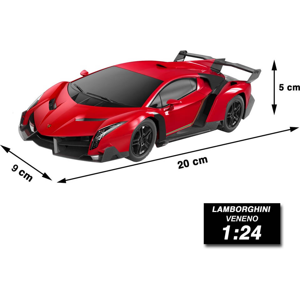 Op afstand bestuurbare auto Lamborghini Veneno - rood