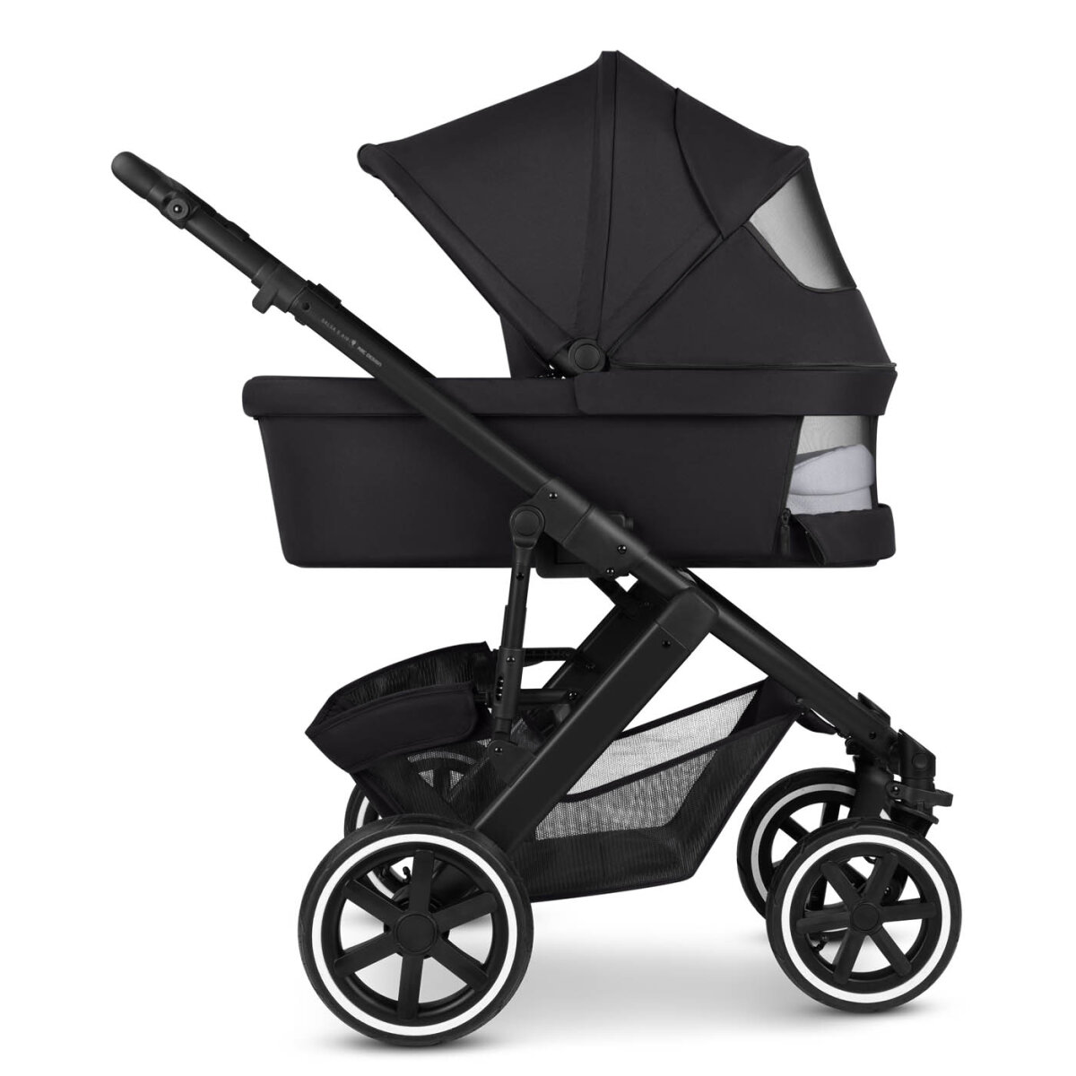 ABC Design GmbH ABC Design Kombi-Kinderwagen Salsa 5 Air Set inkl. Adapter für Babyschale + Nuna Babyschale Pipa Next i-Size Caviar Kollektion 2024 mit Nuna Base Next