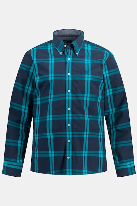 Karohemd, Langarm, Buttondown-Kragen, Modern Fit