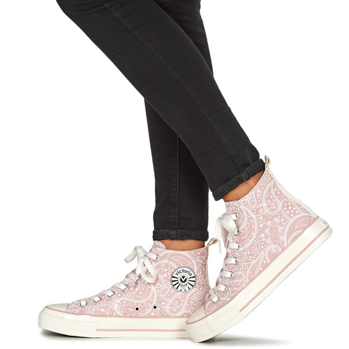 Victoria - TRIBU BRILLO BANDANA LON - Rose / Blanc