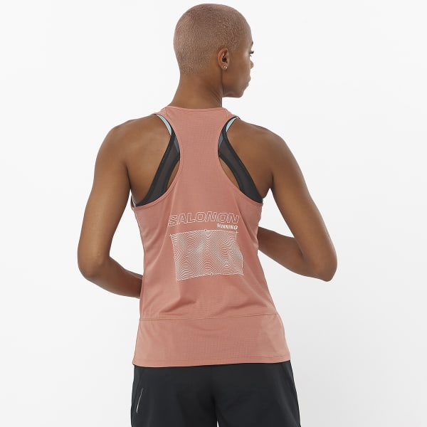 Débardeur trail SALOMON CROSS RUN TANK GFX W