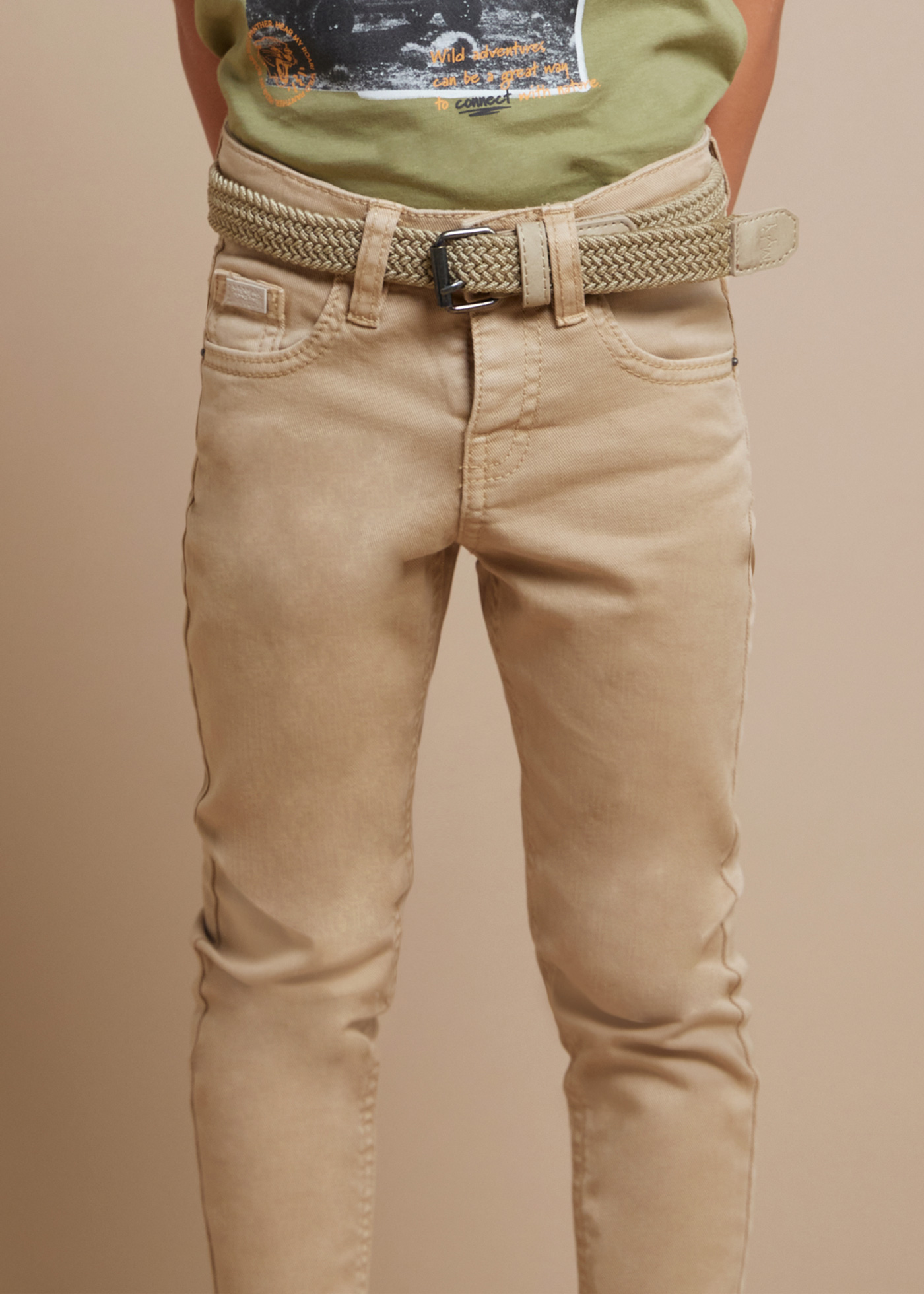 Calças skinny de sarja Better Cotton para meninos