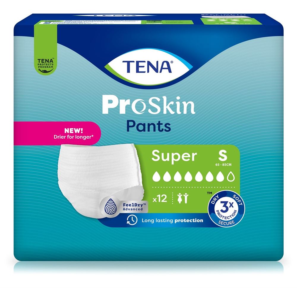 TENA Pants Super<br>12 Stück, S 65-85cm, (neu)