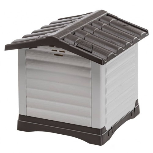 Ferplast dogvilla 50 casinha de cachorro cinza
