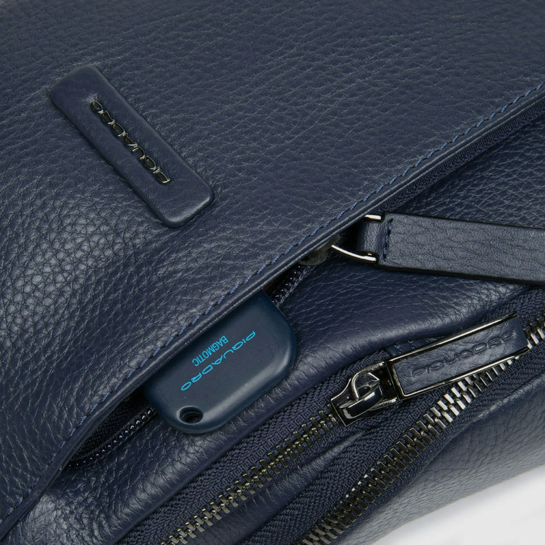 Sac bandoulière monobretelleen cuir | Bleu